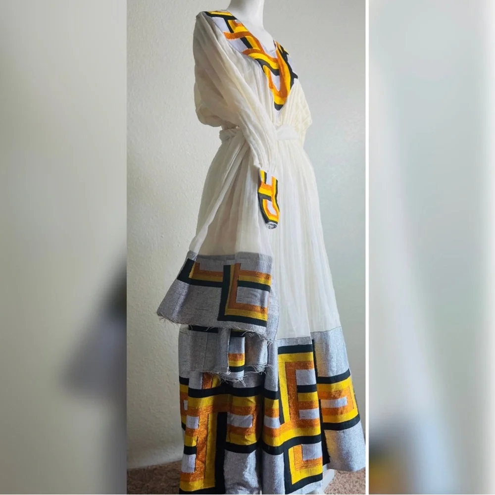 Ethiopian dress, habesha dress Eritrean dress, Ethiopian Traditional Dress - Picture 2 of 4